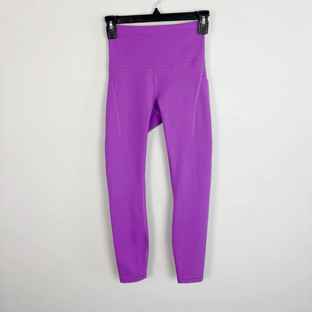 Lululemon Wunder Train High-Rise Tight with Pockets 25" Moonlit Magenta Size 4 - Picture 2 of 10